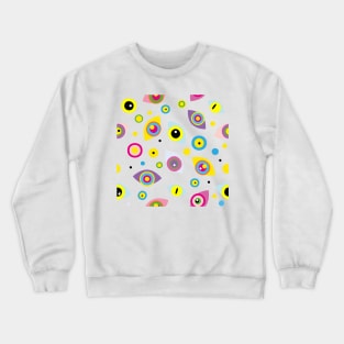 Multi-colored eyes Crewneck Sweatshirt